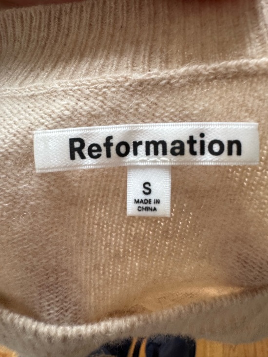 Reformation Sand Crewneck Sweater (not for sale anymore!) - Picture 2 of 2
